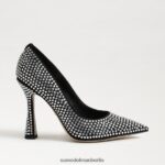 Sam Edelman Antonia Glitzerpumpe Frauen schwarzes Wildleder Schuhwerk 2P8JNV863 - Image 2