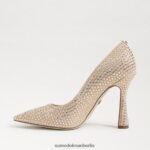 Sam Edelman Antonia Glitzerpumpe Frauen Sesam Schuhwerk 2P8JNV958 - Image 4