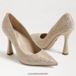 Sam Edelman Antonia Glitzerpumpe Frauen Sesam Schuhwerk 2P8JNV958 - Image 7