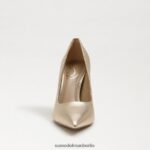 Sam Edelman Antonia spitze Zehenpumpe Frauen Gold Blatt Schuhwerk 2P8JNV836 - Image 3