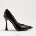 Sam Edelman Antonia spitze Zehenpumpe Frauen schwarzes Lackleder Schuhwerk 2P8JNV838 - Image 2