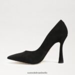 Sam Edelman Antonia spitze Zehenpumpe Frauen schwarzes Wildleder Schuhwerk 2P8JNV841 - Image 4
