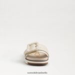 Sam Edelman Ariane-Perlen-Slide-Sandale Frauen Platin Schuhwerk 2P8JNV701 - Image 3