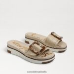 Sam Edelman Ariane Slide-Sandale Frauen Eierschale gewebt Schuhwerk 2P8JNV179