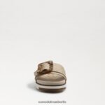Sam Edelman Ariane Slide-Sandale Frauen Eierschale gewebt Schuhwerk 2P8JNV179 - Image 3
