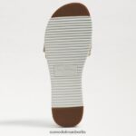Sam Edelman Ariane Slide-Sandale Frauen Eierschale gewebt Schuhwerk 2P8JNV179 - Image 6