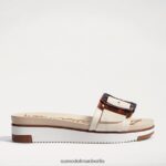 Sam Edelman Ariane Slide-Sandale Frauen modernes Elfenbein Schuhwerk 2P8JNV182 - Image 2
