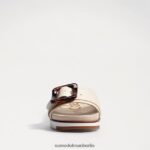 Sam Edelman Ariane Slide-Sandale Frauen modernes Elfenbein Schuhwerk 2P8JNV182 - Image 3