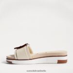 Sam Edelman Ariane Slide-Sandale Frauen modernes Elfenbein Schuhwerk 2P8JNV182 - Image 4
