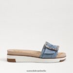 Sam Edelman Ariane Slide-Sandale Frauen Montroseblau Schuhwerk 2P8JNV180 - Image 2