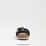 Sam Edelman Ariane Slide-Sandale Frauen schwarzes Gewebe Schuhwerk 2P8JNV184 - Image 3