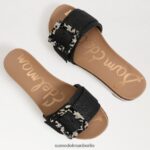 Sam Edelman Ariane Slide-Sandale Frauen schwarzes Gewebe Schuhwerk 2P8JNV184 - Image 7