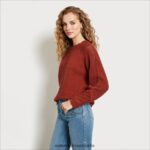 Sam Edelman Aura-Pullover Frauen Lebkuchen Bekleidung 2P8JNV1231 - Image 2