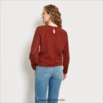 Sam Edelman Aura-Pullover Frauen Lebkuchen Bekleidung 2P8JNV1231 - Image 4