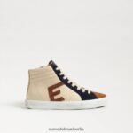 Sam Edelman Avon High-Top-Sneaker Kinder Eierschalen-Multi Schuhwerk 2P8JNV1041 - Image 2