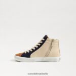 Sam Edelman Avon High-Top-Sneaker Kinder Eierschalen-Multi Schuhwerk 2P8JNV1041 - Image 4