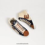 Sam Edelman Avon High-Top-Sneaker Kinder Eierschalen-Multi Schuhwerk 2P8JNV1041 - Image 7