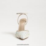Sam Edelman Avril Slingback-Pumpe Frauen moderne elfenbeinfarbene Pailletten Schuhwerk 2P8JNV734 - Image 3