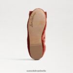 Sam Edelman Ballerinas von Farah Kinder Canyon-Orange-Samt Schuhwerk 2P8JNV1058 - Image 6