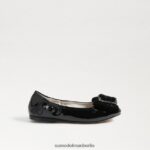 Sam Edelman Ballerinas von Farah Kinder schwarzer Samt Schuhwerk 2P8JNV1055 - Image 2