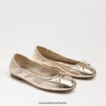Sam Edelman Ballerinas von Felicia Frauen Blattgoldleder Schuhwerk 2P8JNV129