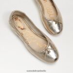 Sam Edelman Ballerinas von Felicia Frauen Blattgoldleder Schuhwerk 2P8JNV129 - Image 7
