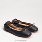 Sam Edelman Ballerinas von Felicia Frauen marineblaues Leder Schuhwerk 2P8JNV126