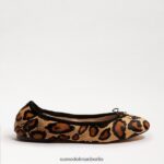 Sam Edelman Ballerinas von Felicia Frauen neuer brauner Leopard Schuhwerk 2P8JNV124 - Image 2