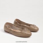 Sam Edelman Ballerinas von Felicia Frauen weiches beiges Leder Schuhwerk 2P8JNV125