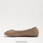 Sam Edelman Ballerinas von Felicia Frauen weiches beiges Leder Schuhwerk 2P8JNV125 - Image 4