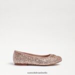 Sam Edelman Ballerinas von Felicia Kinder Champagner-Glitzer Schuhwerk 2P8JNV981 - Image 2