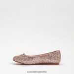 Sam Edelman Ballerinas von Felicia Kinder Champagner-Glitzer Schuhwerk 2P8JNV981 - Image 4