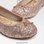 Sam Edelman Ballerinas von Felicia Kinder Champagner-Glitzer Schuhwerk 2P8JNV981 - Image 7