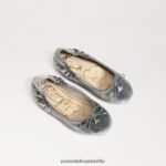 Sam Edelman Ballerinas von Felicia Kinder rauchblauer Samt Schuhwerk 2P8JNV982 - Image 7