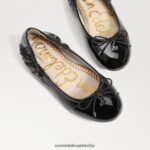 Sam Edelman Ballerinas von Felicia Kinder schwarzes Lackleder Schuhwerk 2P8JNV998 - Image 7