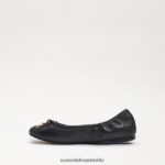 Sam Edelman Ballerinas von Felicia Kinder schwarzes Leder Schuhwerk 2P8JNV988 - Image 4