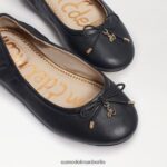 Sam Edelman Ballerinas von Felicia Kinder schwarzes Leder Schuhwerk 2P8JNV988 - Image 7