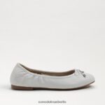 Sam Edelman Ballerinas von Felicia Kinder strahlend weißes Leder Schuhwerk 2P8JNV991 - Image 2