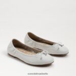 Sam Edelman Ballerinas von Felicia Kinder strahlend weißes Leder Schuhwerk 2P8JNV991