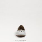 Sam Edelman Ballerinas von Felicia Kinder strahlend weißes Leder Schuhwerk 2P8JNV991 - Image 3
