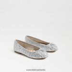 Sam Edelman Ballerinas von Felicia Kinder weiches Silber Schuhwerk 2P8JNV997