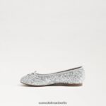 Sam Edelman Ballerinas von Felicia Kinder weiches Silber Schuhwerk 2P8JNV997 - Image 4