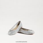 Sam Edelman Ballerinas von Felicia Kinder weiches Silber Schuhwerk 2P8JNV997 - Image 7