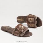 Sam Edelman Bambi-Slide-Sandale Frauen Kaffee Schuhwerk 2P8JNV66 - Image 7
