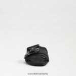 Sam Edelman Bambi-Slide-Sandale Frauen schwarzer Bast Schuhwerk 2P8JNV68 - Image 3