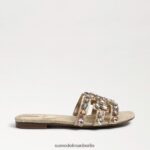 Sam Edelman Bay 16 Slide-Sandale Frauen Eierschalenleder Schuhwerk 2P8JNV535 - Image 2