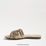 Sam Edelman Bay 16 Slide-Sandale Frauen Eierschalenleder Schuhwerk 2P8JNV535 - Image 4