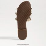 Sam Edelman Bay 16 Slide-Sandale Frauen Eierschalenleder Schuhwerk 2P8JNV535 - Image 6