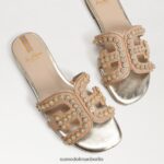 Sam Edelman Bay Fleur Slide-Sandale Frauen Buchenholz Schuhwerk 2P8JNV623 - Image 7