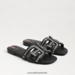 Sam Edelman Bay Fleur Slide-Sandale Frauen Schwarz Schuhwerk 2P8JNV622